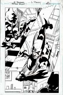 Ryan Benjamin John Stanisci - batman beyond #1 p 20 semi-splash (2010)