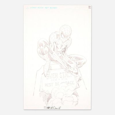 Lot 373 - Scott McDaniel, Spider-Man Original Art Illustration (2012) | Landry Pop Auctions