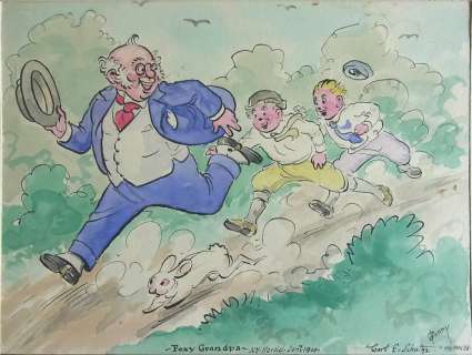 98: Carl E. Schultz 1900 Bunny Comic Strip  Sunday New | Hess Fine Auctions