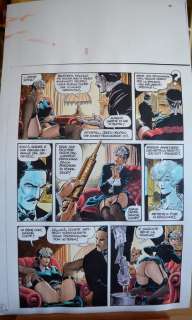 Frollo, Leone | Final watercolour Mona Street "I signori della notte" page 8 (2000) | Catawiki