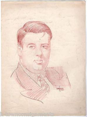 Great Lakes Exposition Ohio Artist Signed Hand Drawn Sketch of Propaganda Artist | eBay US (Buy It Now)