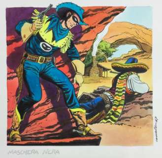 Canale, Antonio | Commemorative illustration for "Maschera Nera" (1987) | Catawiki