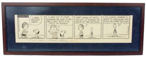 PEANUTS DAILY 6-21-1962 ORIGINAL ART SIGNED BY CHARLES M. SCHULZ | Hake’s