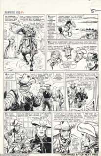 Larry Lieber and Carl Hubbell - Original Art for The Rawhide Kid #52, Group of 11 pages (Marvel, 1966). - | Heritage