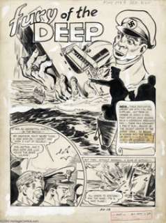 Arthur Cazeneuve (attributed) - All-New Comics #8 Complete 6-page Story "Fury of the Deep" Original Art - | Heritage