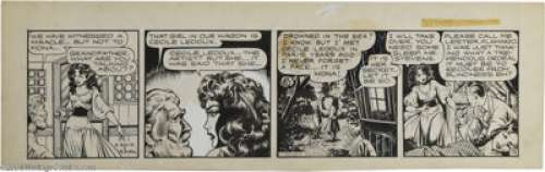 Matt Baker - Flamingo Daily Comic Strip Original Art, undated (Phoenix Features, circa 1953). Matt Baker’s ability - | Heritage