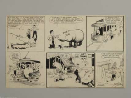 Roy Crane - Captain Easy and Wash Tubbs Sunday Comic Strip Original Art, undated (N.E.A. Syndicate). Wash Tubbs - | Heritage