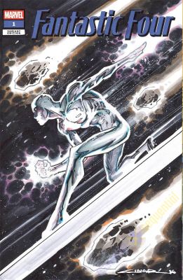 Yildiray Cinar | Silver Surfer Sketch Cover | Essential Sequential