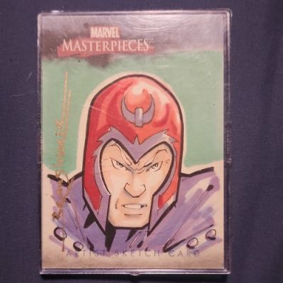 Marvel Masterpieces 2007 Sketch of Magneto. By Brian Shearer. 1/1 Extremely Rare | eBay US (Buy It Now)