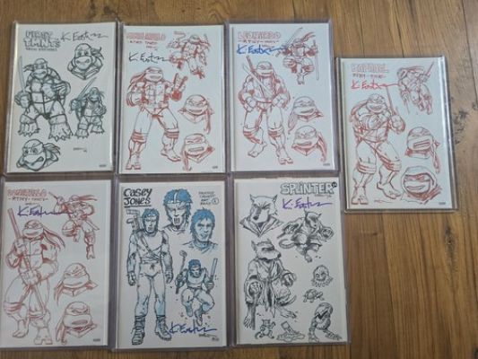 TMNT Kevin Eastman SIGNED Collection Limited 25 Each SDCC Exclusive Sketchbook | eBay US (Buy It Now)