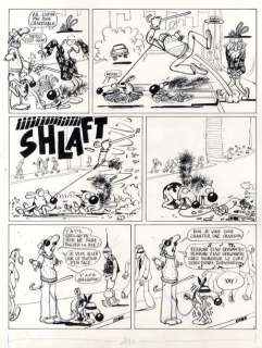 Edika (Édouard Karali) - Lot 65 - L‘aveugle Ensemble de deux planches originale Ã  l‘encre de chine n°2 & 3 41 x 32,5…