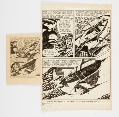 Rick Random original artwork (1957) by Ron Turner for Super-Detective… | Comic Book Auctions ltd