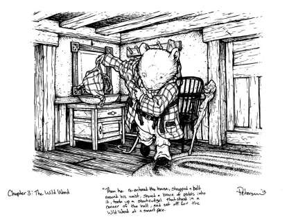 David Petersen | Rat gears up to find mole Original Art | David Petersen