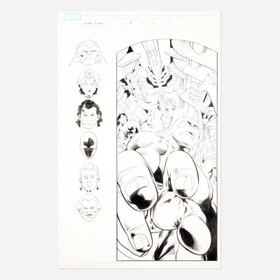 Lot 295 - Dave Ross and Mark McKenna, Alpha Flight #7 Story Page 1 Original Art (Marvel Comics, 2004) | Landry Pop Auctions