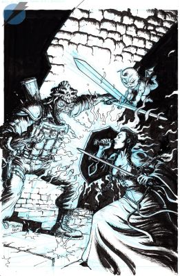 Chris Burnham | Army of Darkness Forever Issue 11 Page Cover | Felix Comic Art