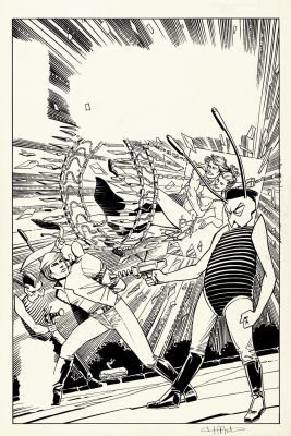 Cynthia Martin, Steve Leialoha | Star Wars #104 Cover (Luke Skywalker Battles the Hiromi Insects As the Zeltrons Smash a Chandelier!) 1985 | Romitaman