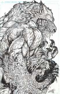 Maria Wolf | Werewolf By Night - Bloodhunt #1 Variant Cover / Wolf | Inky Knuckles