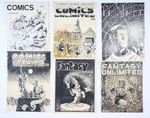 Lot 89 - Six original front cover artworks from the Alan Austin Archive (1970s) created for his fanzines: | Comic Book Auctions ltd