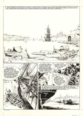 Franck Bonnet | USS Constitution - Livre II - Il y a deux justices en mer, celle des gradés et celle des sans grades (T.2) - Planche originale n°12 | Daniel Maghen