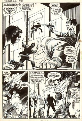 John Romita Sr. Jim Mooney | Amazing Spiderman Issue 69 Page 8 Sold Sold Sold! | Romitaman