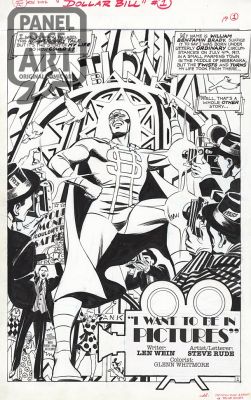Steve Rude | Before Watchman - Dollar Bill 1 Splash | Panel Page Art