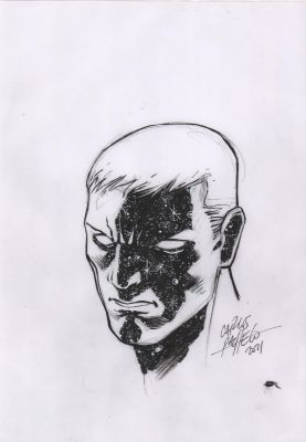 Carlos Pacheco | Galaxy Man Portrait Commission - Signed - 2021 | Anthony’s Comic Book Art