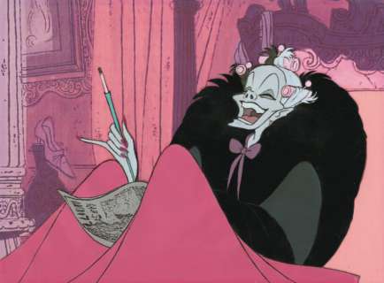 LES 101 DALMATIENS Studio Walt Disney 1961. Cellulo de Cruella&hellip | Rossini
