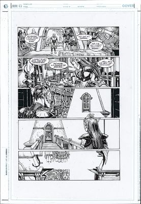 Chris Weston | Weston, Chris - Alan Moore’s Tom Strongs Terrific Tales #11 Full Pg 8, Jonni Future & Uncle Johnny Future 2004 | Cool Lines Art