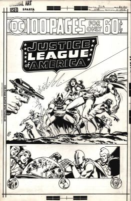 Nick Cardy - Justice League of America #114 Cover (Historic Jla / Jsa Crisis Cover with 20 Heroes Drawn! Wowza!) 1974