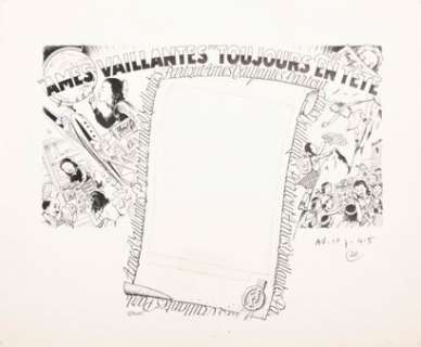 Herbone, René Bonnet (1905-1998 ) | "Âmes vaillantes" toujours en tête - Rare dessin original… | Stanley’s Auction