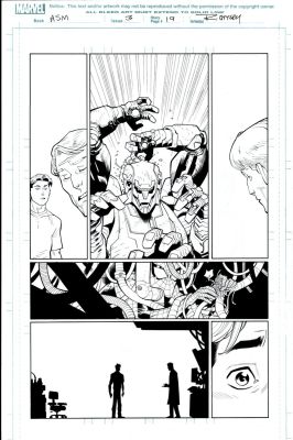 Cliff Rathburn, Ryan Ottley | Amazing Spider-Man #3 (804) P 19 (Spider-Man Battles the Tri-Sentinel!) 2018 | Romitaman