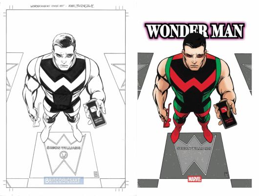 Mark Buckingham | Wonder Man 1 Cover By Mark Buckingham Disney Tie in Issue 1 Page 0 | BritComicsArt