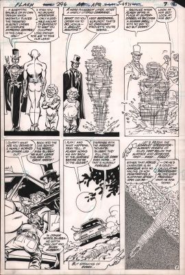 Bob Smith, Carmine Infantino | The Flash #296 P.5 - Flash Drills Himself Into the Earth - 1981 | Anthony’s Comic Book Art