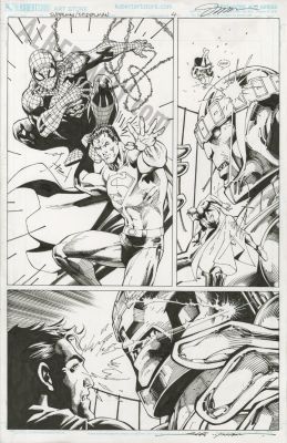 Jim Lee, Scott Williams | Superman Spider-Man Page 4 | Albert Moy