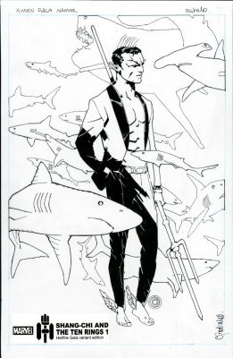 Chris Bachalo | Bachalo, Chris - X-Men Gala Cover, First Mutant Namor & Sharks At Hellfire Club 2021 | Cool Lines Art