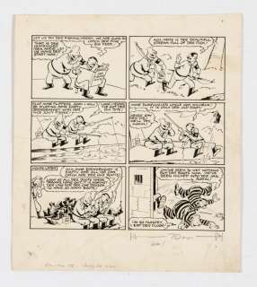 Addie and Hermy original artwork (1940) by Sam Fair for Dandy No 138 Jul 20 1940 | Comic Book Auctions ltd