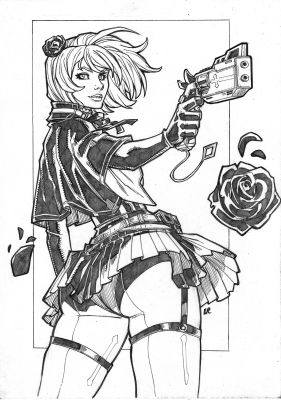 Renoa Chaos Zero Night Original Pencil Art by LC Freitas | Raremarq (Buy It Now)