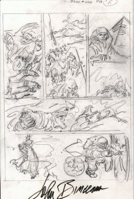 John Buscema | Savage Sword of Conan #222 P 15 (11 X 17 Inch Bronze Age Prelim) | Romitaman