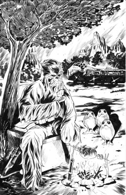 Roi Mercado | Chewbacca Bbq | Next Comic Art