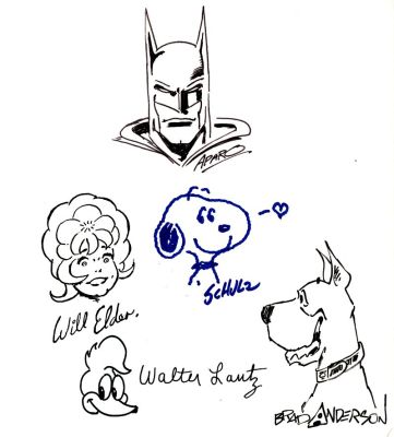 Bill Elder, Charles Schulz, Jim Aparo | 5 Great Pinups By Charles Schulz, Jim Aparo, Will Elder, Walter Lantz, & Brad Anderson!) | Romitaman