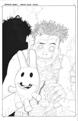 Martin Morazzo | Bleeding Hearts Issue 08 Page Variant Cover | ComiConArt