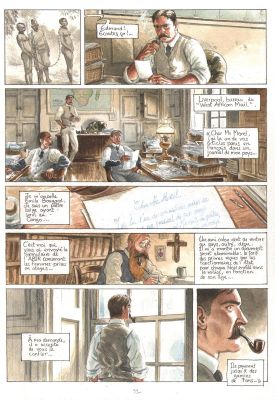 Bihel Frédéric | Planche originale 32 d’AFRICA DREAMS Tome 2 Dix volontaires sont arrivés enchaînés | Galerie Napoléon