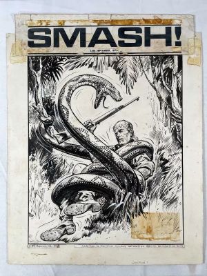 Lot 437 - SMASH! (26th September 1970, IPC Magazines) original cover art most likely by Eric Bradbury | Excalibur Auctions
