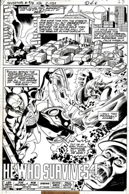 Bob Layton, Joe Orlando | Adventure Comics #458 P 1 Splash (Eclipso! Very Early Bob Layton Art!) 1978 | Romitaman