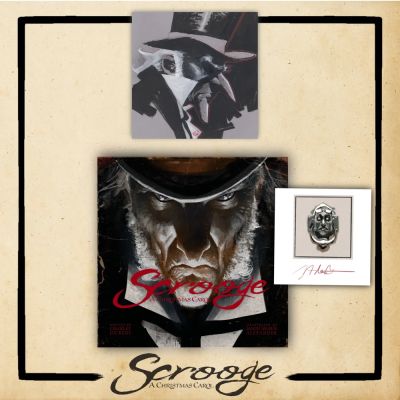 Jason Shawn Alexander | Scrooge: A Christmas Carol + Sketch (Scrooge) + Bookplate - PRE ORDER | Jason Shawn Alexander