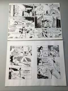 Renaud - 2 Planches originales - Merline - [années 70] | Catawiki