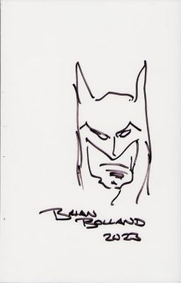 Brian Bolland | Batman Marker Sketch - Signed 2023 | Anthony’s Comic Book Art