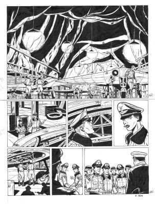 Le Bras Andrã© | Planche originale 11 BUCK DANNY (classic) tome 8 - Le repaire de l’aigle - | Galerie Napoléon