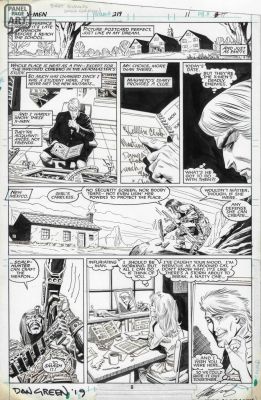 Bret Blevins | Uncanny X-Men 219 Page 8 | Panel Page Art