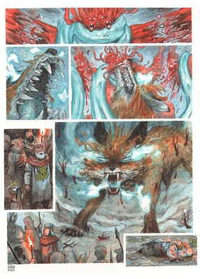 Henrichon Niko | Planche originale 49 de Fang du Tome 2 -A la poursuite d’Aldafaor- | Galerie Napoléon